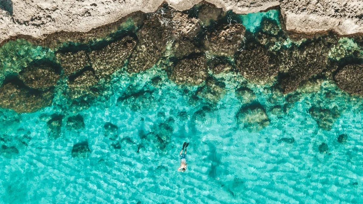 Aruba, where steady trade winds keep it cool and the beaches stay white all year